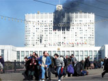 Московский путч октября 1993 года. Начало обстрела Белого Дома