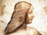&#171;Изабелла д&#8217;Эсте&#187;, эскиз к портрету, 1499, Лувр