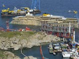 Близ лайнера Costa Concordia  найдены останки одной из жертв крушения 