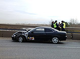 В Красноярске виновник ДТП сбежал с места аварии в Енисей В Красноярске виновник ДТП сбежал с места аварии в Енисей