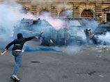 Протесты в Риме обернулись столкновениями. Центр города перекрыт, развернут палаточный лагерь