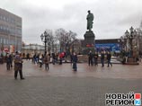 На Пушкинской собираются участники марша в защиту политзаключенных, бульвары Москвы перекрывают На Пушкинской собираются участники марша в защиту политзаключенных, бульвары Москвы перекрывают