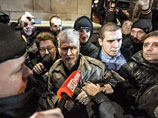 Столичная полиция задержала на традиционной несанкционированной акции в центре Москвы лидера незарегистрированной партии "Другая Россия" Эдуарда Лимонова