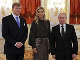 Путин принял королевскую чету из Нидерландов в Кремле