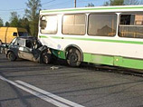 Автобус попал в лобовое ДТП в Выборге, есть жертвы и пострадавшие