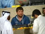 Глава Чеченской Республики Рамзан Кадыров на товарищеском матче по футболу между сборными командами России и Сербии в Дубае