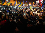 Украина митингует в день открытия саммита "Восточного партнерства" в Вильнюсе, на которого должно было состояться подписания соглашения об ассоциации Украины с ЕС, однако правительство страны отказалось от этих планов в последний момент