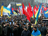Проход митингующих с Михайловской площади в парк Шевченко по Владимирской улице был абсолютно свободен