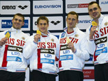 На чемпионате Европы российские пловцы установили рекорд по добыче золота