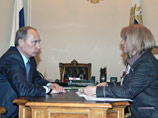 Владимир Путин и Элла Памфилова Владимир Путин и Элла Памфилова