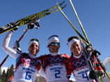 Марит Бьорген из Норвегии выиграла золото в скиатлоне