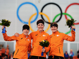 Соревнования по скоростному бегу на коньках у женщин на дистанции 1500 м завершились триумфом голландской сборной
