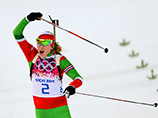 Белорусская биатлонистка Дарья Домрачева выиграла индивидуальную гонку на 12,5 км с масс-старта и стала трехкратной олимпийской чемпионкой Сочи