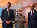 В ходе итоговой пресс-конференции, выразив Меркель благодарность за поддержку, Яценюк заявил, что в первую очередь на повестке дня этой встречи стояло "избежание насилия и кровопролития"
