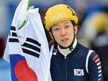 Шорт-трекистки из Южной Кореи одержали победу в эстафете на дистанции 3000 метров на Олимпийских играх в Сочи