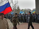 Факт использования российских флагов на территории Украины с правовой точки зрения является точно таким же действием, как и факт использования флагов Евросоюза