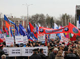 В российских городах начались митинги в поддержку Крыма, на Украине тем временем разоблачают гастролирующих патриотов