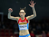 Россиянка Екатерина Конева выиграла золотую медаль в тройном прыжке на чемпионате мира по легкой атлетике в помещении, который проходит в польском городе Сопот