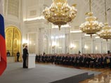 Владимир Путин выступил в Кремле перед депутатами Государственной Думы, членами Совета Федерации, руководителями регионов России и представителями гражданского общества