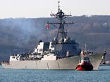 Эсминец Военно-морских сил США Truxtun проводит новые, однодневные учениях в Черном море совместно с военными кораблями Болгарии и Румынии