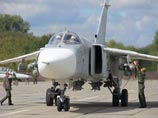 На Украине разбился бомбардировщик Су-24М, экипаж катапультировался
