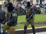 Бойцы харьковской организации "Оплот" захватили здание Донецкого городского совета и просят милицию покинуть помещение