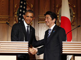 На пресс-конференции с премьер-министром Синдзо Абэ в токийском дворце Акасака Обама выразил надежду на мирное завершение территориального спора между Китаем и Японией, который ведется с 1970-х годов