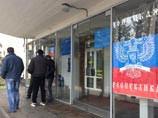 Здание горсовета Горловки, 15 апреля 2014 года Здание горсовета Горловки, 15 апреля 2014 года