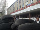 В Горловке Донецкой области вооруженные люди ворвались в горсовет