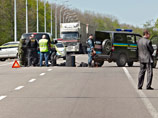 Место покушения на мэра Харькова Геннадия Кернеса на Белгородском шоссе в Харькове, 28 апреля 2014 года