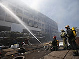В Мариуполе вновь горит здание горсовета