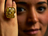 Уникальный желтый бриллиант продан за 16 миллионов долларов на аукционе в Женеве
