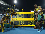Ямайские бегуны установили новый рекорд в эстафете 4 по 200 метров