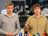 Журналисты телеканала LifeNews Марат Сайченко и Олег Сидякин