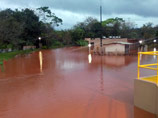 В бразильском штате Парана, столицей которого является город Куритиба, сильные дожди привели к наводнению