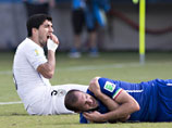 Международная федерация футбола (ФИФА) проведет расследование инцидента с участием форварда сборной Уругвая Луиса Суареса и итальянского защитника Джорджо Кьеллини