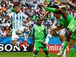 Сборная Аргентины победила Нигерию в матче третьего тура группового этапа чемпионата мира по футболу в Бразилии