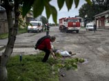 В Луганске, занятом сепаратистами, расстреляли маршрутку. Есть жертвы