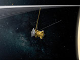 Зонд Cassini сфотографировал одновременно все три "достопримечательности" Сатурна - полярные вихри, шестигранный шторм и кольца Зонд Cassini сфотографировал одновременно все три "достопримечательности" Сатурна - полярные вихри, шестигранный шторм и кольца