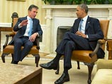 Генеральный секретарь НАТО Андерс Фог Расмуссен встретился с президентом США Бараком Обамой в Белом доме и высказал ему свои соображения по поводу избранной российскими властями тактики в украинском конфликте