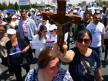 Иракские христиане, изгнанные из Мосула, провели демонстрацию в Эрбиле
