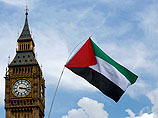 Изображение флага ПНА появилось на здании британского парламента в знак протеста против действий Израиля 