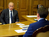 Рабочая встреча с временно исполняющим обязанности губернатора Воронежской области Алексеем Гордеевым, 5 августа 2014 года
