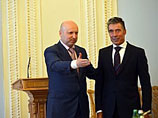 В Киеве генеральный секретарь НАТО Андерс Фог Расмуссен встретился со спикером Верховной Рады Александром Турчиновым 
