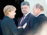Ангела Меркель, Петр Порошенко и Владимир Путин