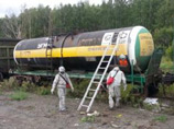 Утечка серной кислоты из вагона товарного железнодорожного состава произошла на станции Екатеринбург-Сортировочная