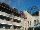 Спортивно-тренировочная база "Кирша" в Донецкой области, на которой базируется футбольный клуб "Шахтер", серьезна пострадала в результате обстрела