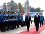 Путин прилетел в Белград, где его наградили  орденом Республики Сербия первой степени
