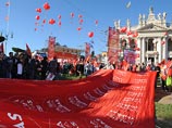 В Риме до миллиона человек вышли протестовать против трудовой реформы В Риме до миллиона человек вышли протестовать против трудовой реформы