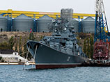 В Крыму потушили пожар на большом противолодочном корабле "Керчь"